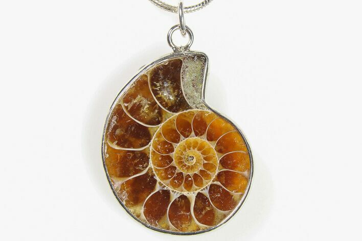 Fossil Ammonite Pendant - Million Years Old #276872